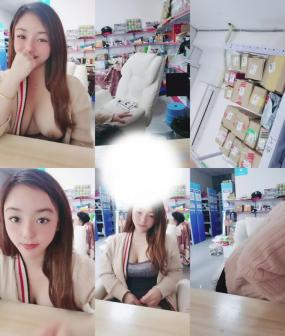 菜鸟驿站露出,【快递小妹】,取快递人来人往,大尺度,业主就在背后