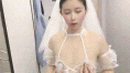 漂亮婚纱美眉 戴个套吧 不用了 给我老公发现的 屁眼塞着肛塞 被无套输出 射了一嘴