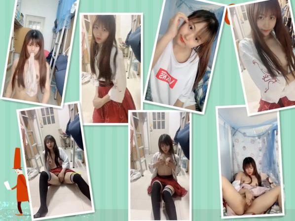 高颜值准备考研的美女大学生在宿舍脱衣自拍扮母狗样子非常淫骚