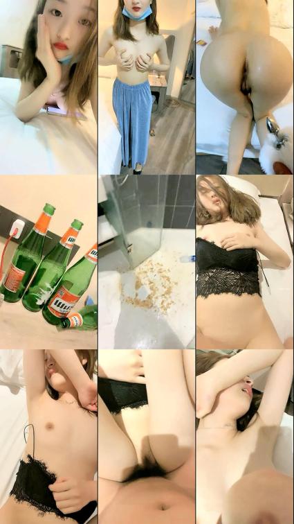全身三点都很粉嫩身材超棒的卡哇伊妹子喝了五瓶啤酒醉了吐了一地发酒疯狂哭狂闹情绪稳定一点了就哄着她干一炮