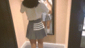 反差jk妹外表纯洁可爱 美乳翘臀淫语妹妹 穿白色长袜 doi 据说穿着白棉袜do更容易高潮 可以试试