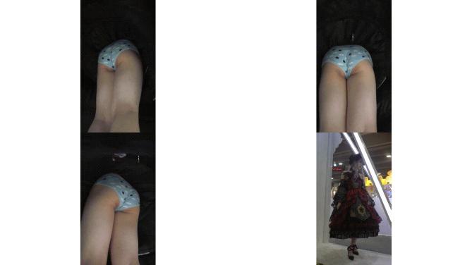 偷窺漂亮美眉 人家在拍美美的 你跑人家裙子裏面了 花内内 飽滿的小屁屁