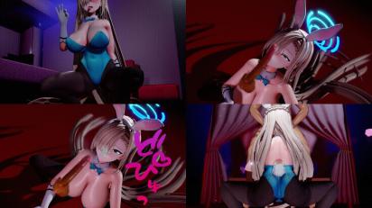 だぶりゅーPdoubleP ノーハンドフェラでぶっこ抜きバニーアナ編