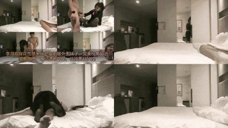 李寻欢探花性感黑丝空姐制服外围妹子，完美视角超近距离拍摄，口交清晰可见，丝袜撕裆猛操