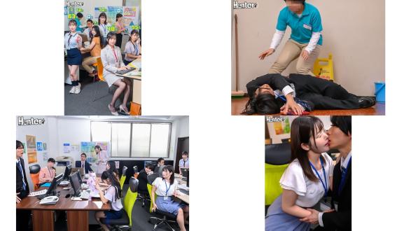 HUNTC-469 えっ80なにこの数字ヤレる確率が可視化されてボクだけに見える世界オフィス編2 なんだその頭の上に見えてる数字は