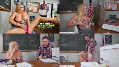 Beautiful Professor Danielle Renae is feeling naughty and wants to be pleasured in class