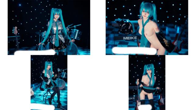 2稚氣蘿姬 萌新推特00後露臉網紅美少女白莉愛吃巧克力Cos初音未來 香豔酥乳粉嫩白虎演唱會 精美私拍102P1V