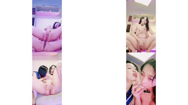 淫蕩台妹姐妹花女同秀舌吻調情疊羅漢假屌互插舔騷逼手指扣穴噴水肉感身材極度淫騷