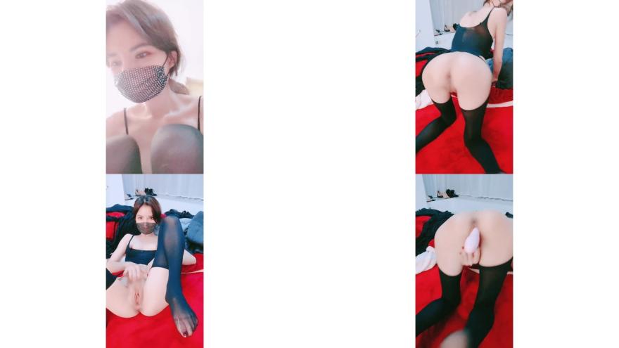 170cm頂級美腿女神吊帶連體絲襪高跟鞋特寫無毛肥穴翹起屁股振動棒插入道具假屌騎坐從下往上視角拍攝抽插152