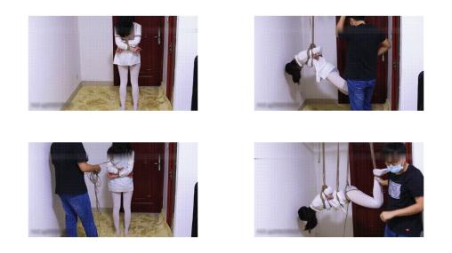 绳艺_ 窒息_ hui_hui_21_白丝吊缚训练，妹子还坚持不了多久，呻吟不断198