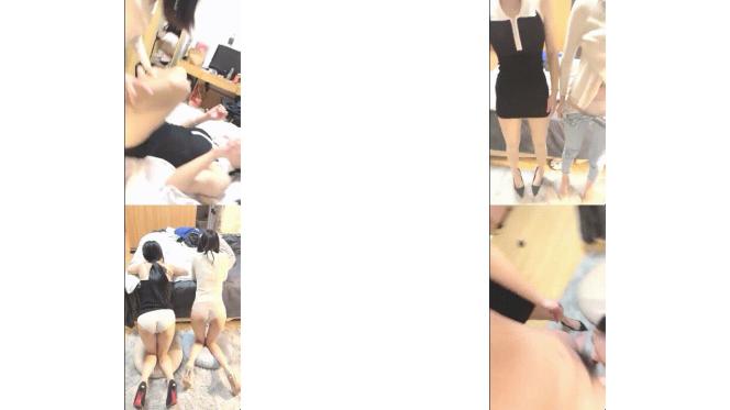 2雙飛高顔值閨蜜 一根雞吧有點應付不過來 隻能先操無毛粉鮑魚 再操逼毛茂密美女513