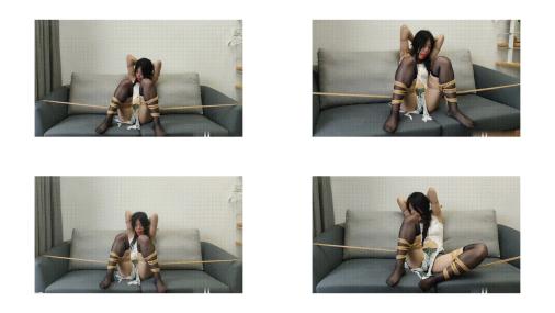 黑丝反差少女束缚放置842