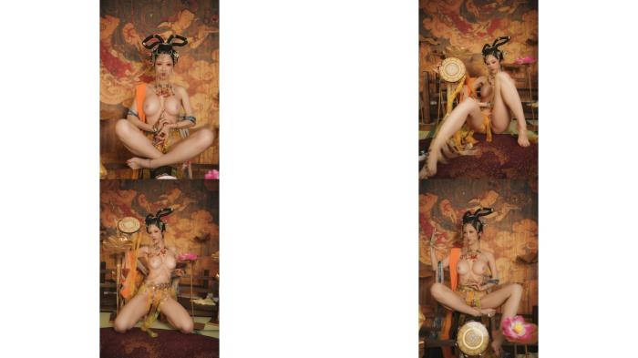 稀有貴圈極品cospaly推特女神钛合金titi 畫中仙 古色仙香酥乳玉體 神秘地帶欲血噴張55p1v196