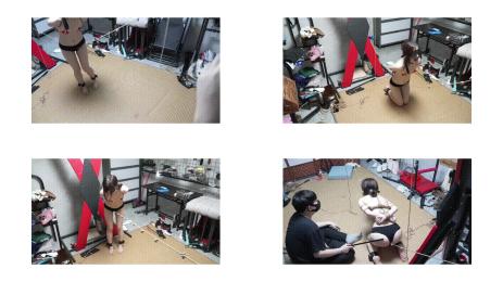 线下真实调教之超好看抖m大学生诗诗踮脚走绳调教！走绳拉扯(一动就呻吟)+口枷(舌头必须伸出来口水直流)+跪撅打屁股打耳光+踩踏羞辱，妹子诗诗真的是个抖m，居然主动要求舔主人的脚，还说好吃1151