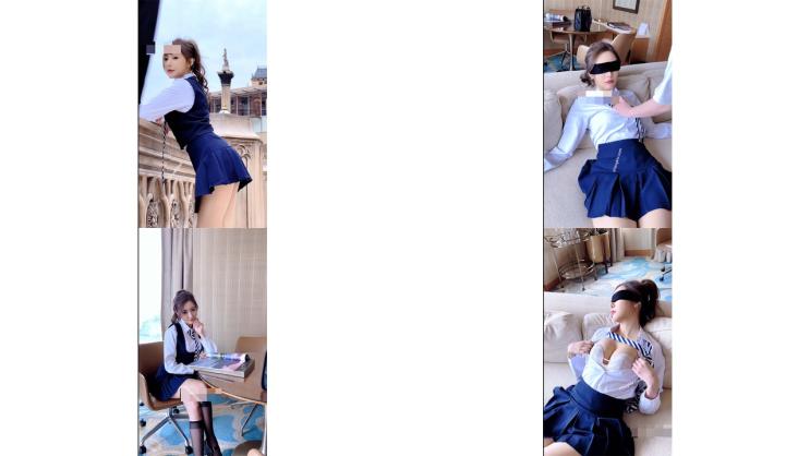 秀人超人气女神王馨瑶最新花絮极品流出 超美蓝色学生装 黑丝长腿 美乳翘颜99