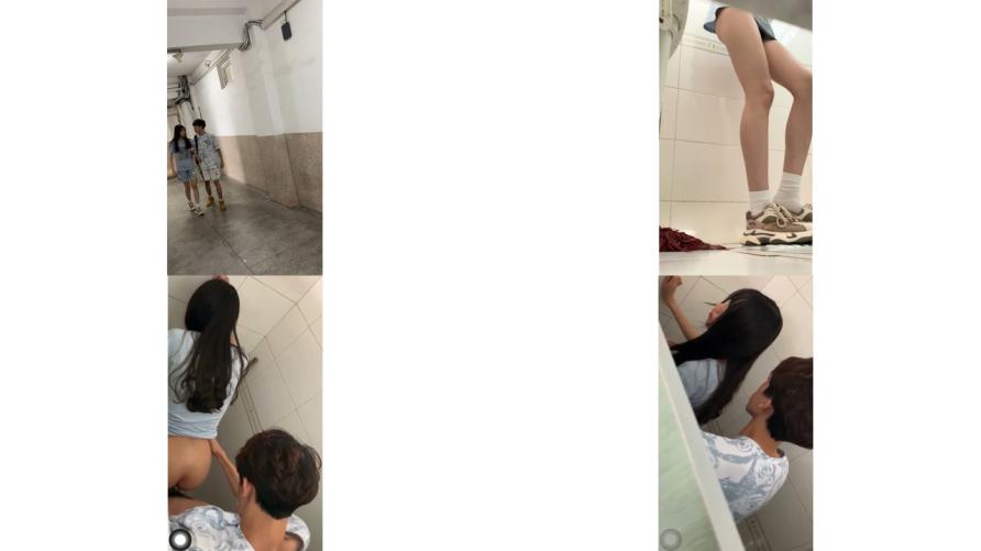 廁拍大神 看到一對小情侶鬼鬼祟祟一起進了女廁所我就知道肯定有好事最後故意讓他倆發現