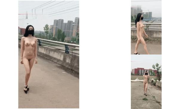 高颜值女神户外露出 赤身裸体走路带风气质这块拿捏死死滴