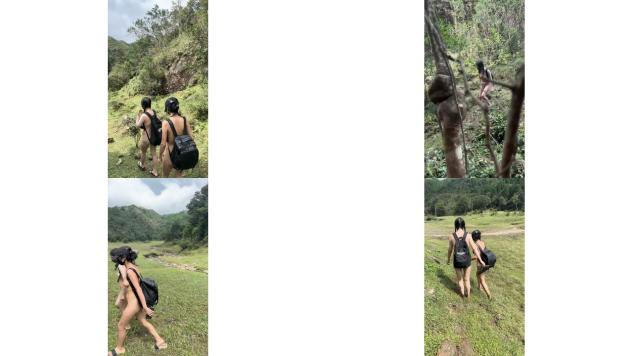 天花板露出狂人cikaimoon12月新作，双人全裸户外回归大自然，非常有艺术感