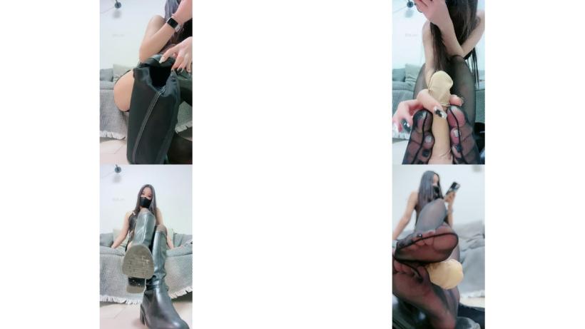 红绿灯调教 高跟皮靴御姐女神 圣水羞辱暴力踢裆21