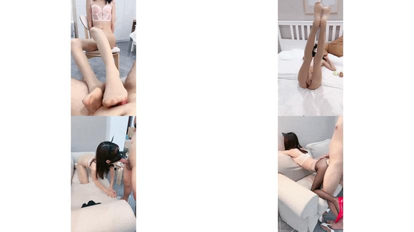 腰以下多是腿80多斤模特小姐姐肉丝美腿足交沙发上扭动细腰骑坐