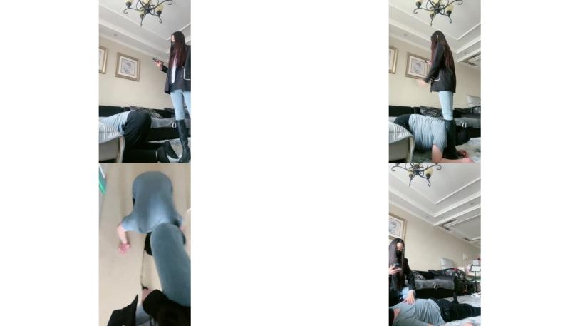 红绿灯调教 高跟皮靴御姐女神 圣水羞辱暴力踢裆553