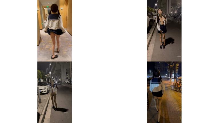 西萌工作室嫩妹涵涵 小泪深夜街头露出2部 情趣制服4K版2V