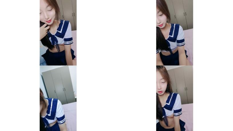 高颜值学生妹！简直就是白月光加初恋女神！2