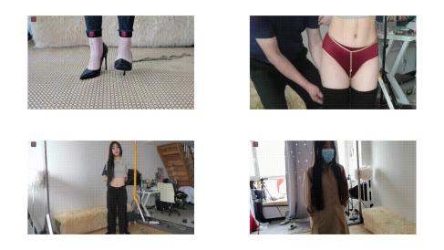 小呆捆绑高跟鞋 口球口罩 户外