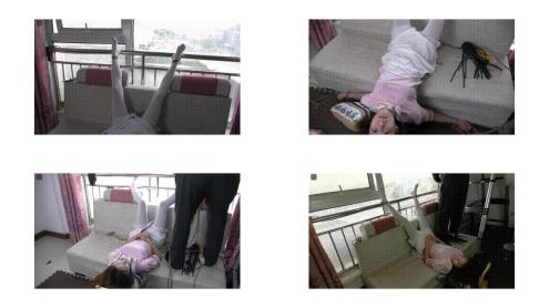 绳之韵_点点TK、粉色JK，分腿缚、倒吊小细腿，