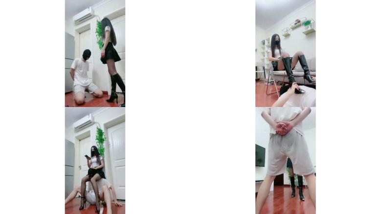 红绿灯调教 高跟皮靴御姐女神 圣水羞辱暴力踢裆71