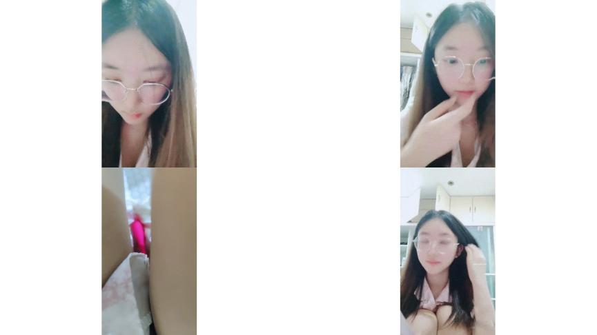 安安宝贝清纯眼镜学妹，暑假在家偷偷播，看着外表是个乖乖女，脱光了骚气逼人，身材不错1