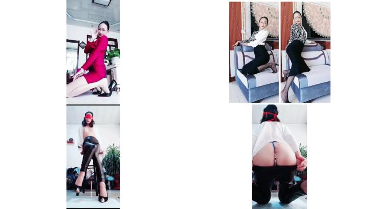 -70后美妈妈 ·不惧时光优雅到老~ 性感老女人，皮裤诱惑，珍珠情趣丁字裤