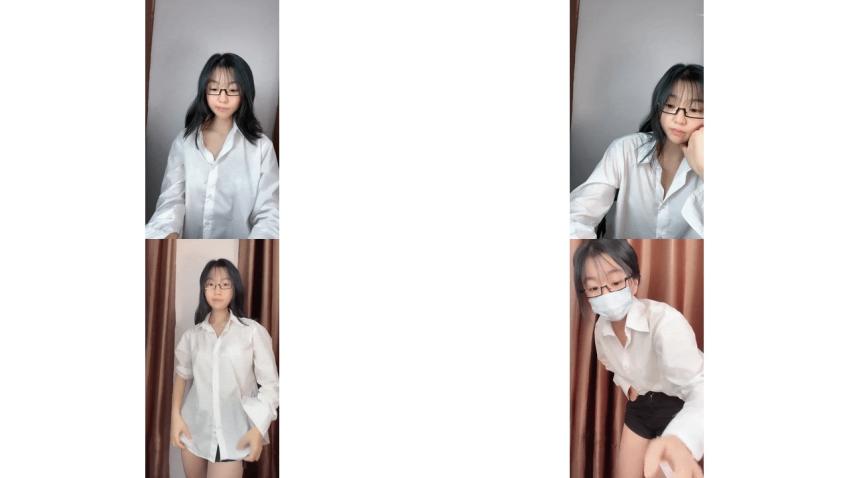 新人露脸，19岁，大二眼镜学生妹下海，【夏天的童话】，看着羞涩稚嫩，这柔密的阴毛