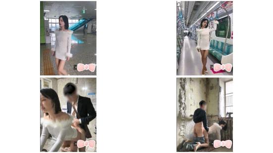 明星颜值反差女神〖sunwall〗地铁里的小荡妇勾引陌生人洗手间偷偷打炮，不敢出声紧张刺激！