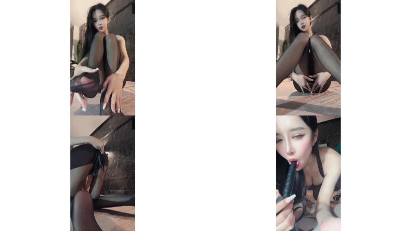 cc直播顔值天花闆『小恩雅』定制  黑絲皮鞭 男友視角