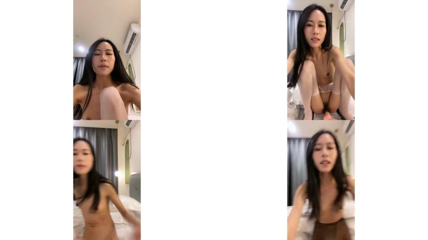 超瘦骨感御姐 黑丝道具自慰3