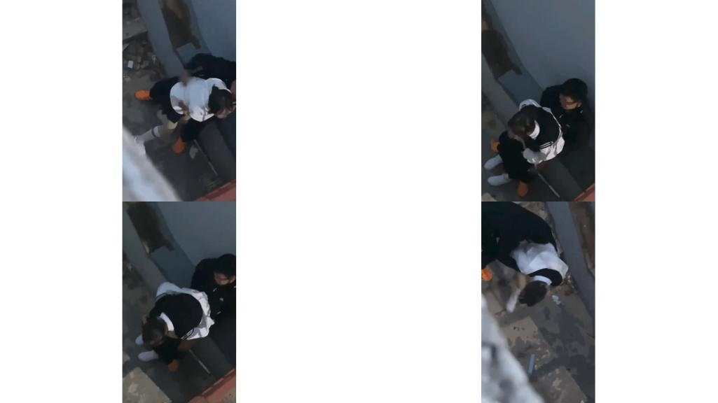 某某门事件第92弹 吃瓜青岛xx技师学院 小情侣校园角落