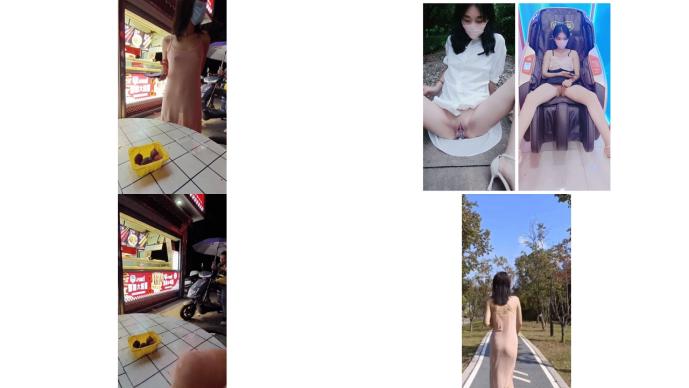 真空透视露出买夜宵，后面围了一群人，旁边还有人偷拍，吓的我都不敢拍了