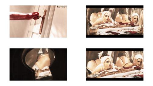 [NyueX] Mercy Ashe Bride Bridesmaid Part 2 Full Alternative Animation [Blacked] [HD] [60FPS]