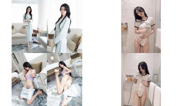 秀人騷模淺淺danny12月福利 黑森林 漏乳頭 浴室真空濕身凸點75