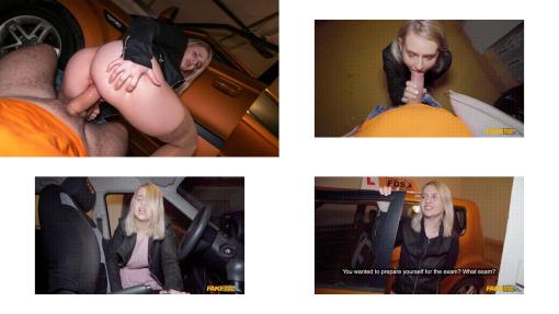 Big dick stretches big tits blonde