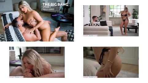 Busty blonde Kayley Gunner changes into bikinis in front of her friend's husband