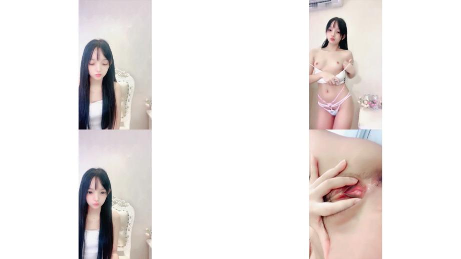 鬼鬼啊_清純系天花闆  粉红的逼直接怼到镜头上 标准的白瘦幼1