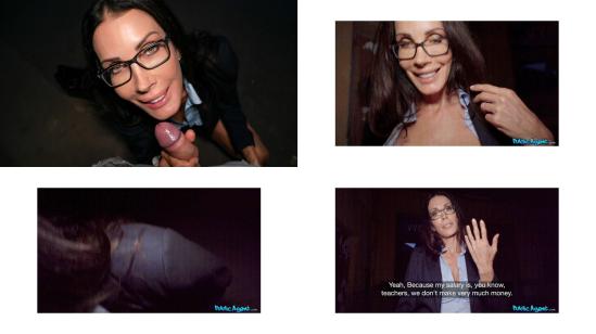 Big tits teacher wild public sex