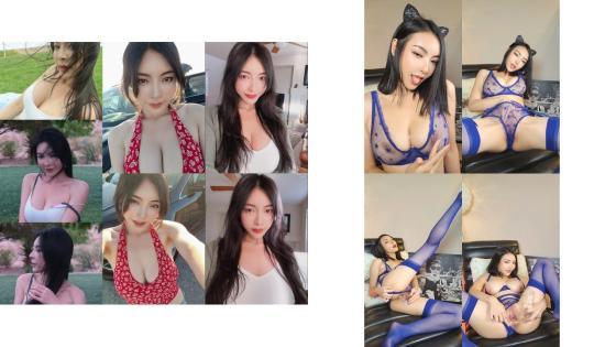 硬核重磅洩密演員模特于一身網紅極品波霸反差婊譚曉彤最新私拍，藍色透明情趣内衣大陽具紫薇陰洞大開撸點超高