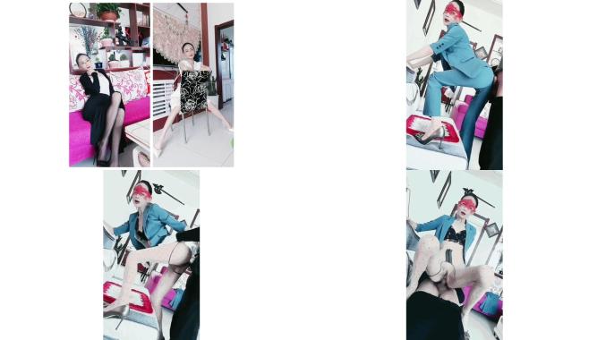 -70后美妈妈 不惧时光优雅到老~ 西装时髦，诗情画意般勾引邻居，雄鹰般内射