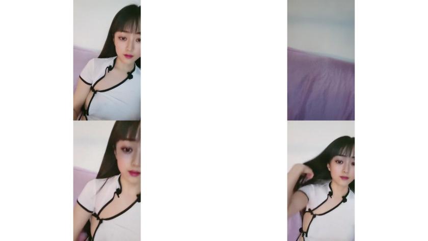 漂亮眼镜新人气质美女，长发及腰情趣装，细腰白嫩美乳，掰开小穴粉嫩紧致，扭动大白美臀，刚播有点放不开