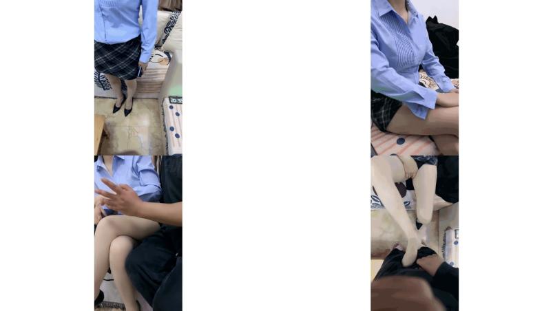 剧情演绎小骚货勾引男炮友 被直接强推，半推半就的挣扎了两下，然后被一顿狂