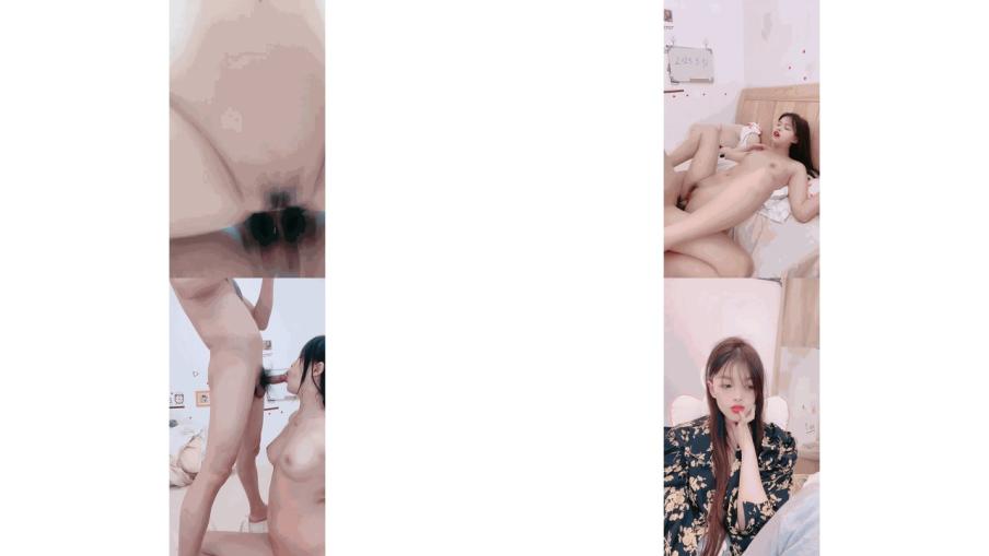 烈焰红唇嫩妹妹洗完澡被炮友爆操白嫩奶子一手抓，吸吮舔屌，往上视角抽插