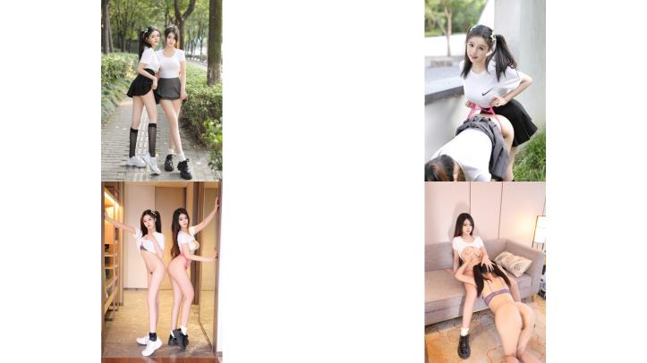 顶级嫩模袁圆蛋蛋宝户外双女神大尺度私拍 魔鬼身材舔乳吸吮 清晰可见的小穴